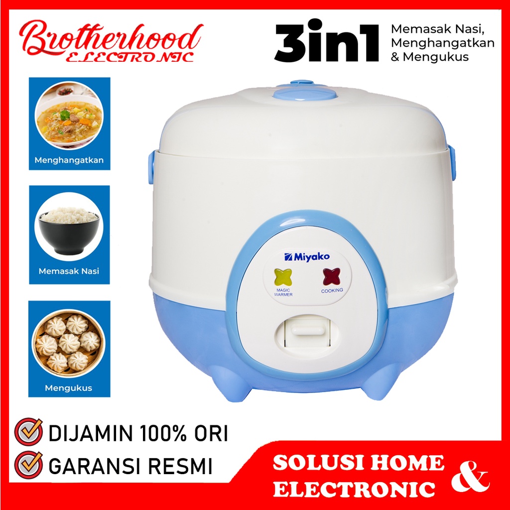 (BISA COD) Magic Com Miyako MCM606A / MCM 606 A / MCM-606A - Rice Cooker Miyako MCM606 - BIRU