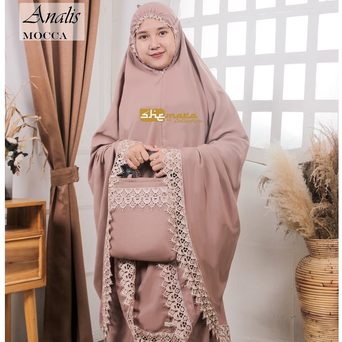 Mukena Dewasa Katun Premium Renda Mewah by SheMara - AnalisSeries
