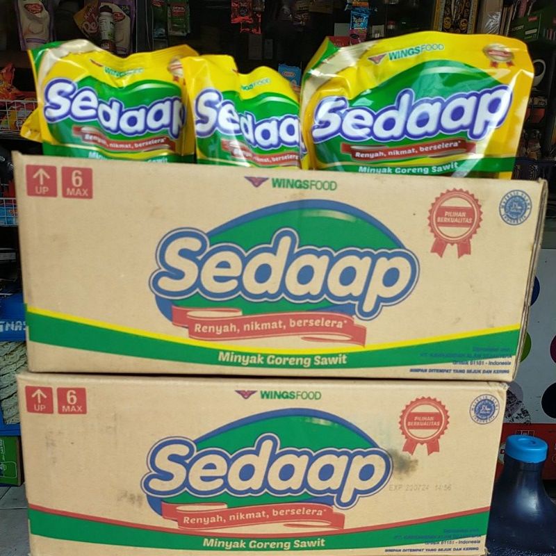 

Minyak Sedap perdus 1 liter dan 2liter