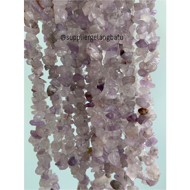 kerikil Batu alam amethyst KECUBUNG MUDA 1cm amethys kalimantan ungu