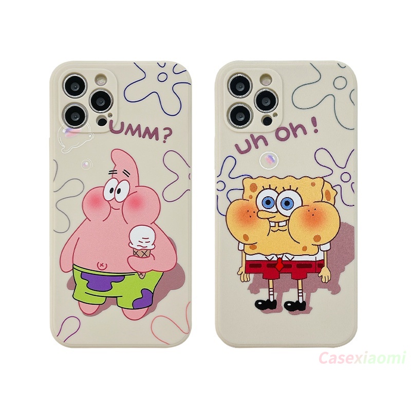 Ins Cute Cartoon Spongebob Patrick Star Straight Cube Soft Case OPPO A95 A54 A15 A5S A3S A16 A7 A5 A9 A31 A53 2020 A12 A1K Reno 5 4 5F 4F A74 A15S A52 A11K A92 A35 A11 A93 A32 A72 A94 A53S F17 PRO A16S A12S A12E A33 Y20 Y12 5 5i C3 C25 C12 A12-7