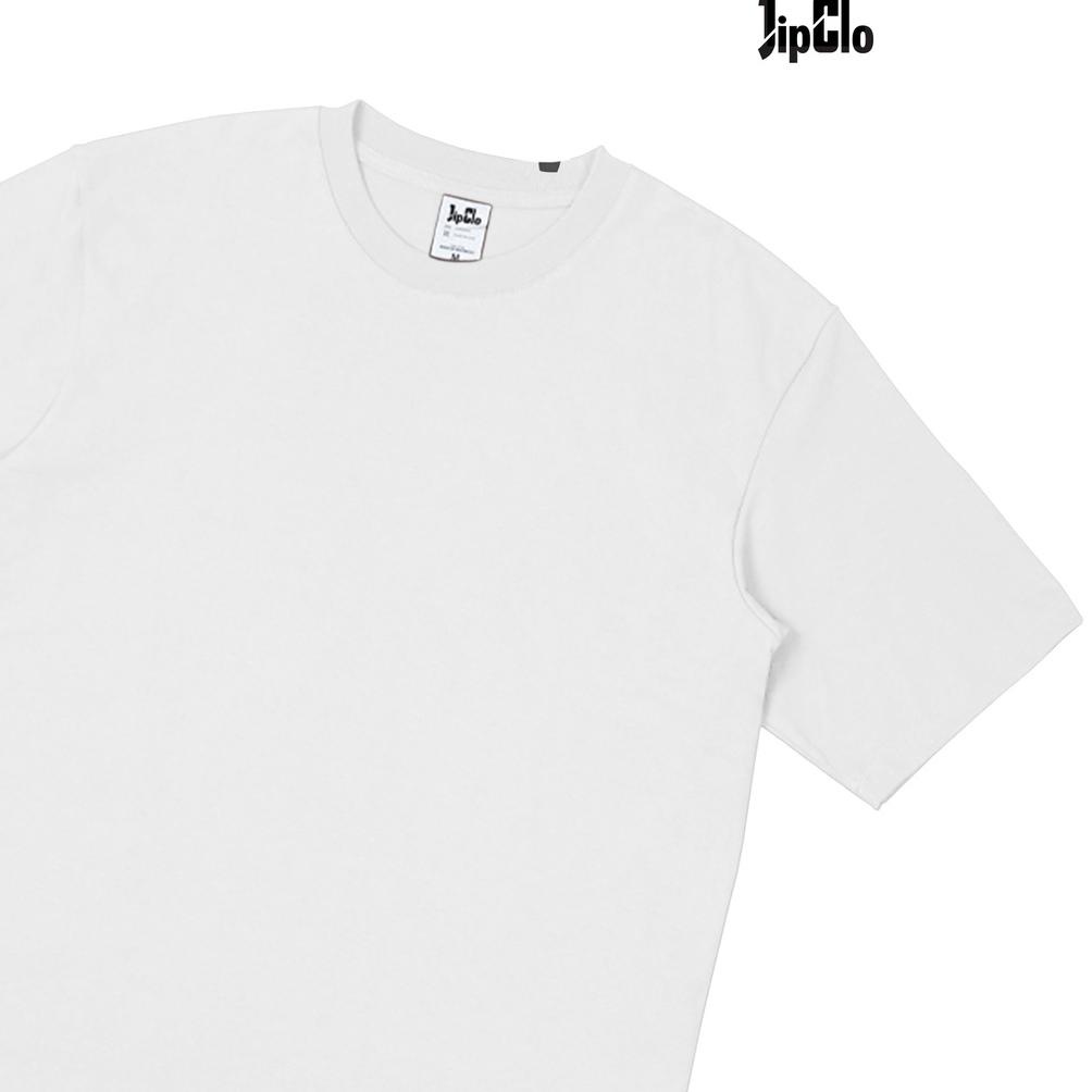 Jipclo Kaos Polos Oversize Heavy Cotton 16S Putih