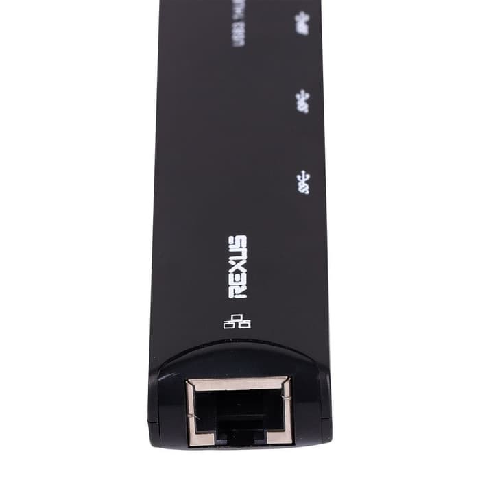 Rexus USB HUB V.3.1 H345 4 Port + LAN RJ45 GigaBit + Type C - RXH-345