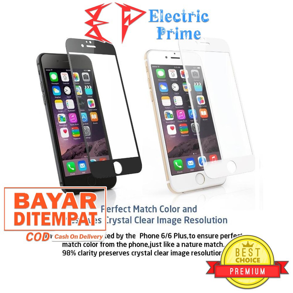 Tempered Glass iPhone 6 Plus Anti Gores 9H 2.5D Screen Guard