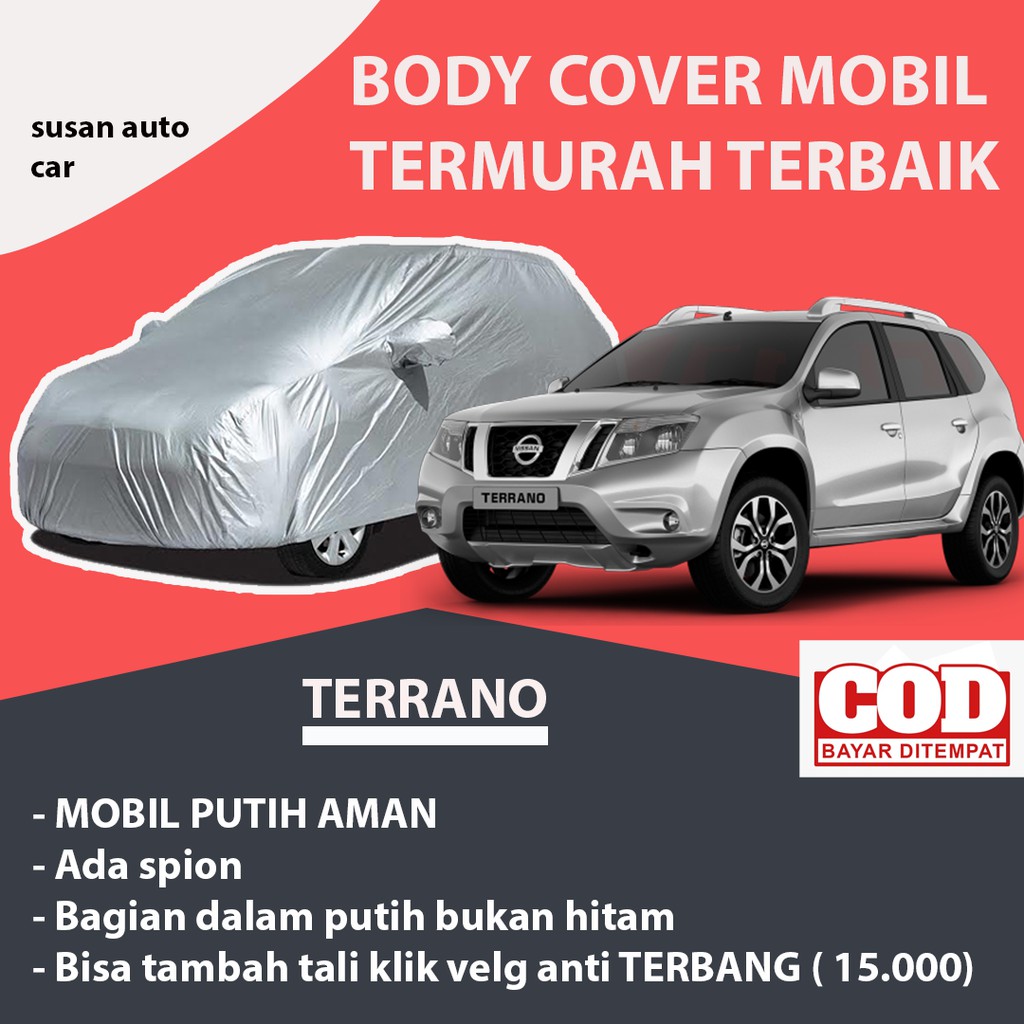 Body Cover Mobil Terrano / sarung Mobil Terrano / Selimut MobilTerrano /Mantel Mobil Terrano /Mantol