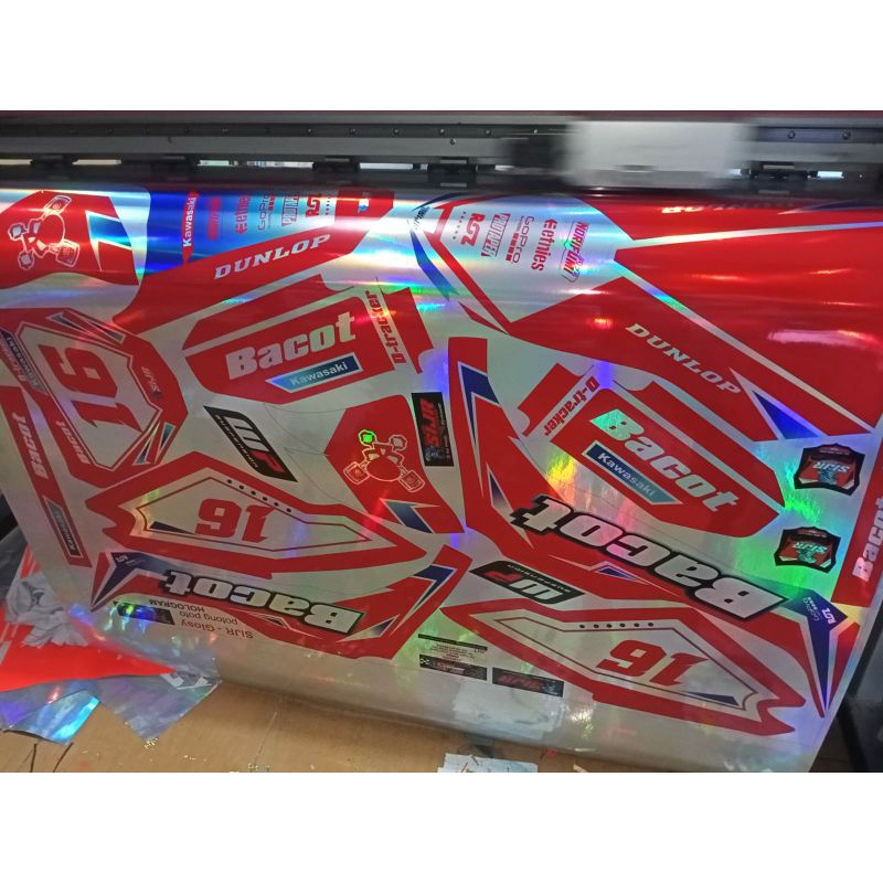 decal dtracker decal KLX crf Hologram glossy medium bisa request desain