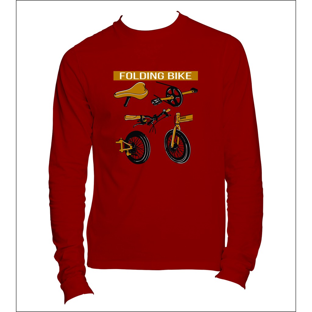 kaos SEPEDA FOLDING BIKE kaos LENGAN PANJANG bisa COD kaos otomotif23