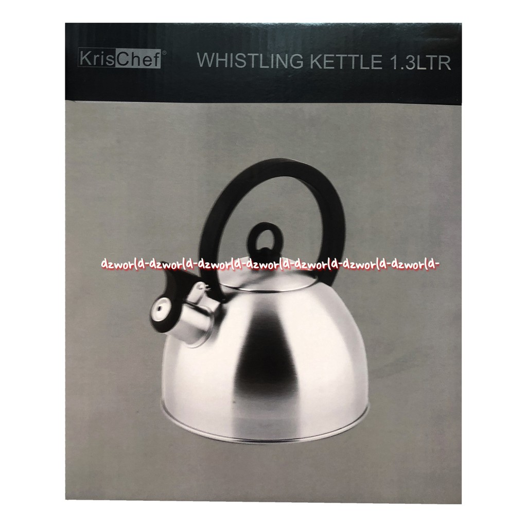 Krischef Whistling Kettle 1.3L Teko Cerek Masak Air Bunyi Pluit Kris Chef Wishling Ketel Bisa Berbunyi Jika Air Matang 1,3 Litter