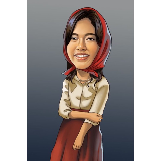 DESIGN KARIKATUR WAJAH BADAN HADIAH KADO PERPISAHAN ULANG TAHUN BIKIN KARIKATUR CUSTOM DESIGN