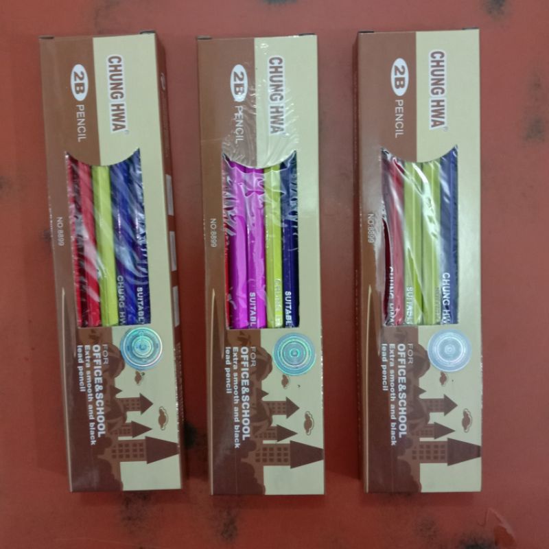 

Pensil 2B Pensil CHUNG HWA per kotak