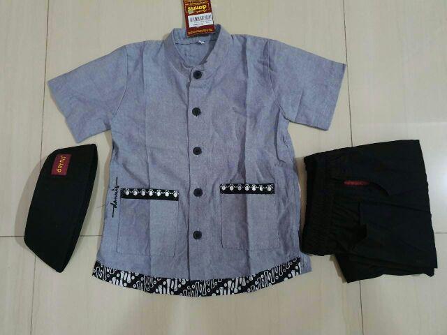 Dannis Takwa Anak Sarimbit Batik Antiq - Lengan Pendek 1,3