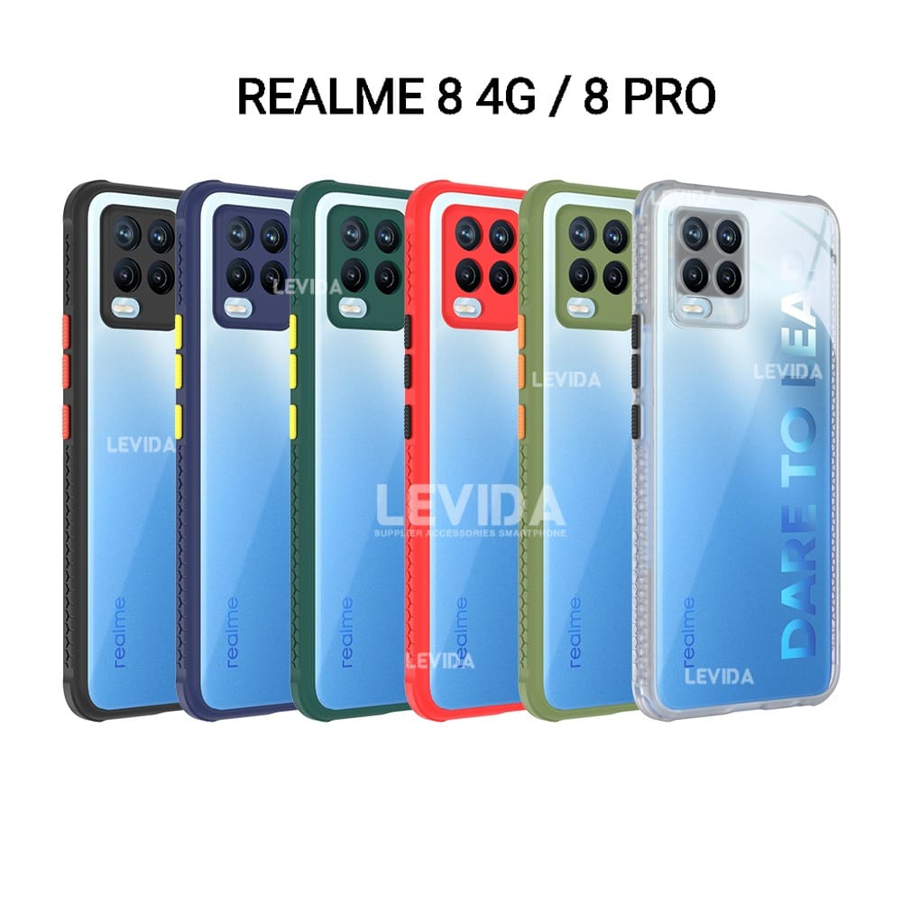 Realme 8 4G Realme 8 Pro Realme 8 5G Michelin Miqilin Case Softcase Crystal Color + Protect Kamera C
