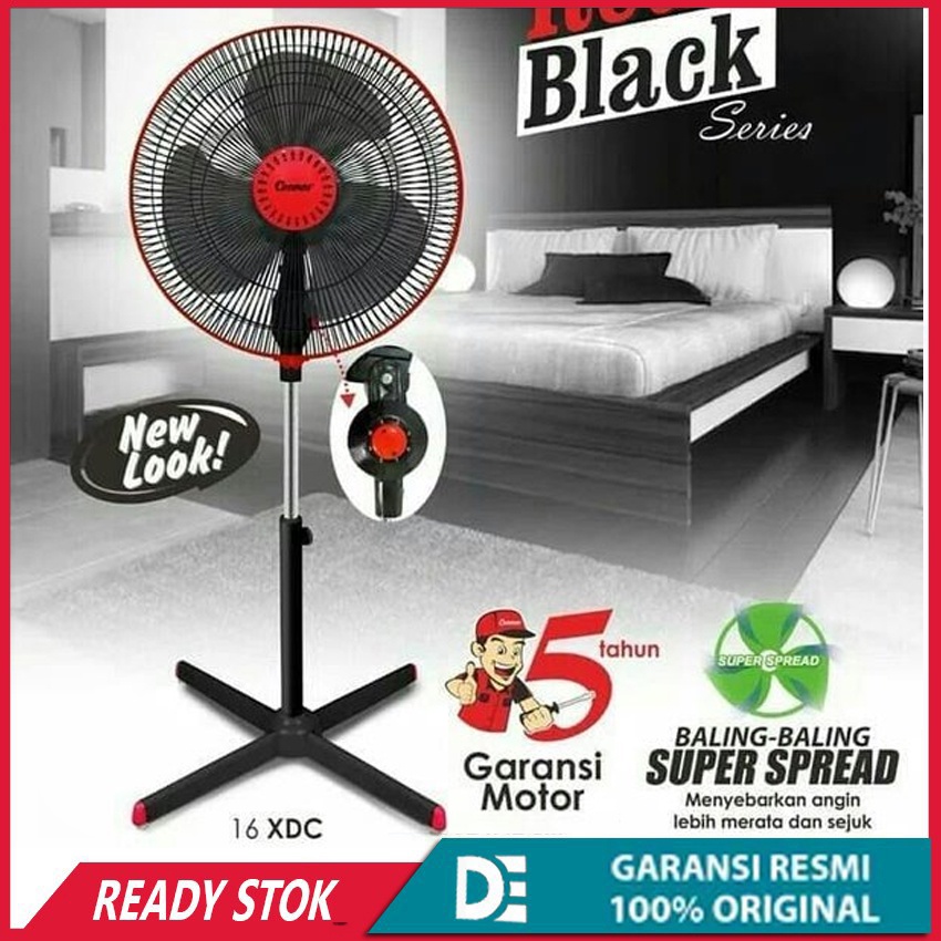 Kipas angin stand fan Cosmos 16inch Cosmos XDC Red&amp;black setris