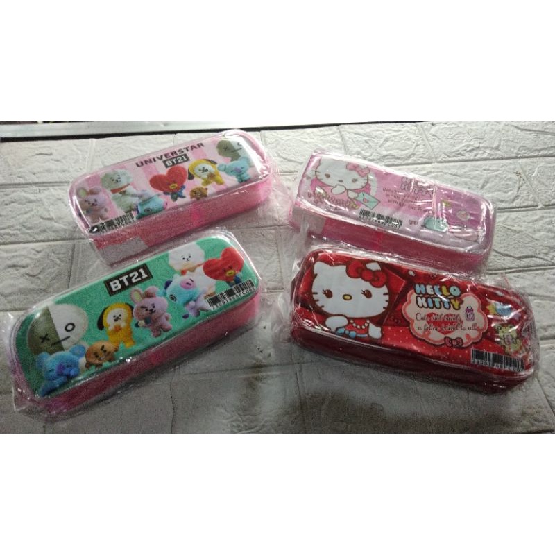 

set alat tulis TK tempat pensil karakter tempat pensil anak cewek murah