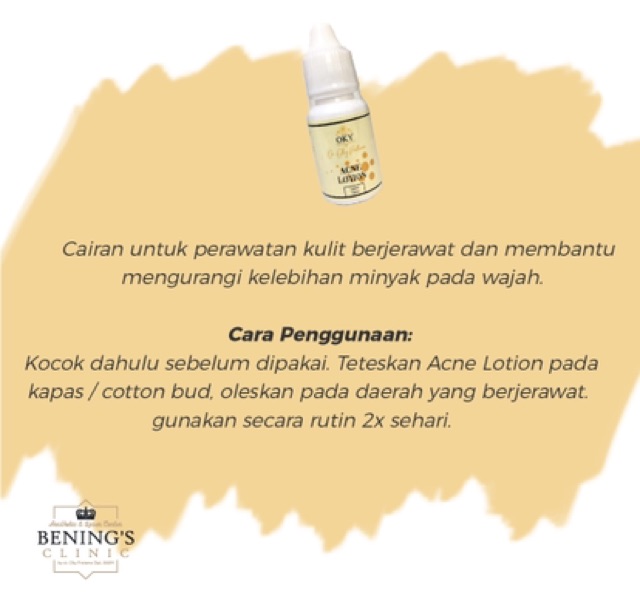 Bening's Acne Expert Lotion | Totolan Jerawat Benings Skincare (Benings Clinic)