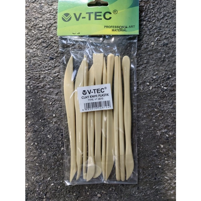 

UKIR-ALAT- BARU! CLAY KNIFE PLASTIC VT 28 SET ISI 10 V-TEC / PISAU ALAT UKIR LIAT -ALAT-UKIR.