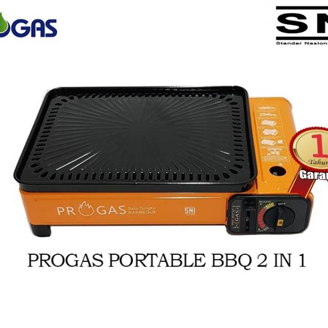 Kompor Portable Panggangan Bakar BBQ portable - Kompor Gas 2 in 1