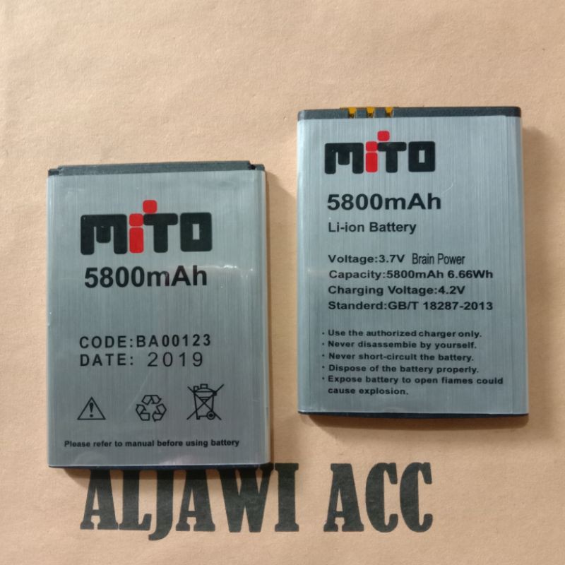 Batre Baterai Battery Mito A82+ Mito A82 Plus BA000123 Original Battery Handphone