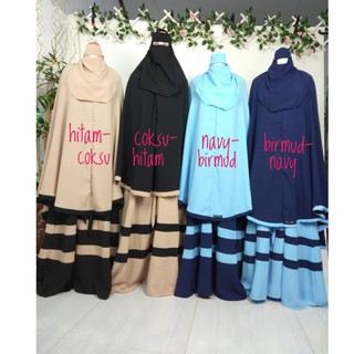 Gamis Set Kerudung dan Cadar Niqob Khimar Premium Baju Gamis Set Kerudung dan Cadar Niqob Khimar Premium Baju