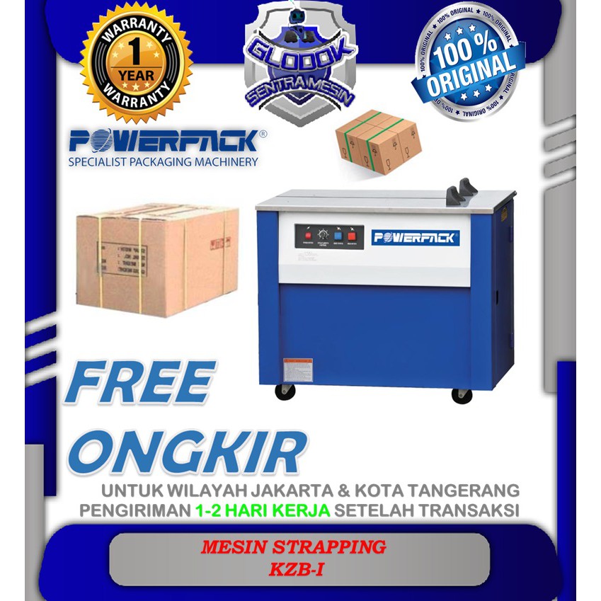 

Mesin pengikat dus/strapping machine kzb-1 semiauto powerpack KZB-I