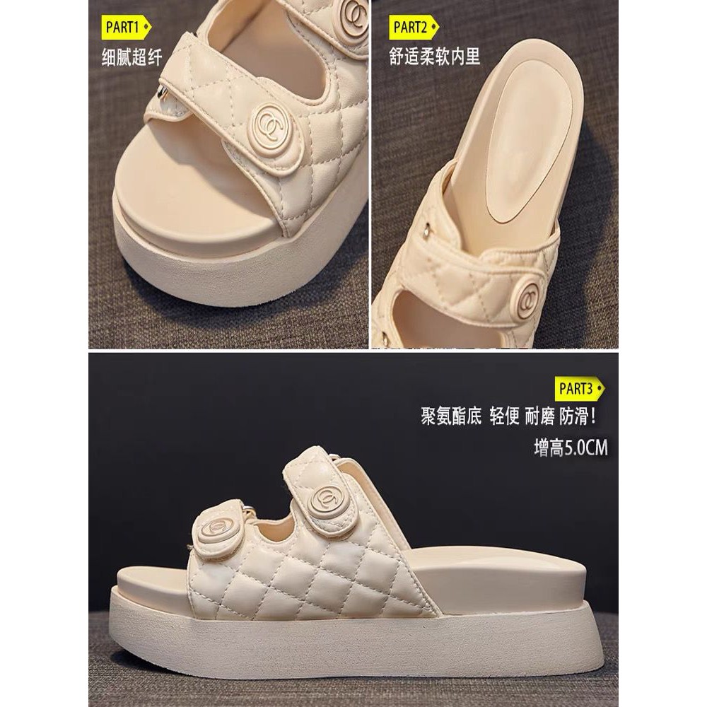 Free Box Sepatu Sandal Import NS C168 Sandal Gunung Wedges Fashion Wanita Korea Termurah