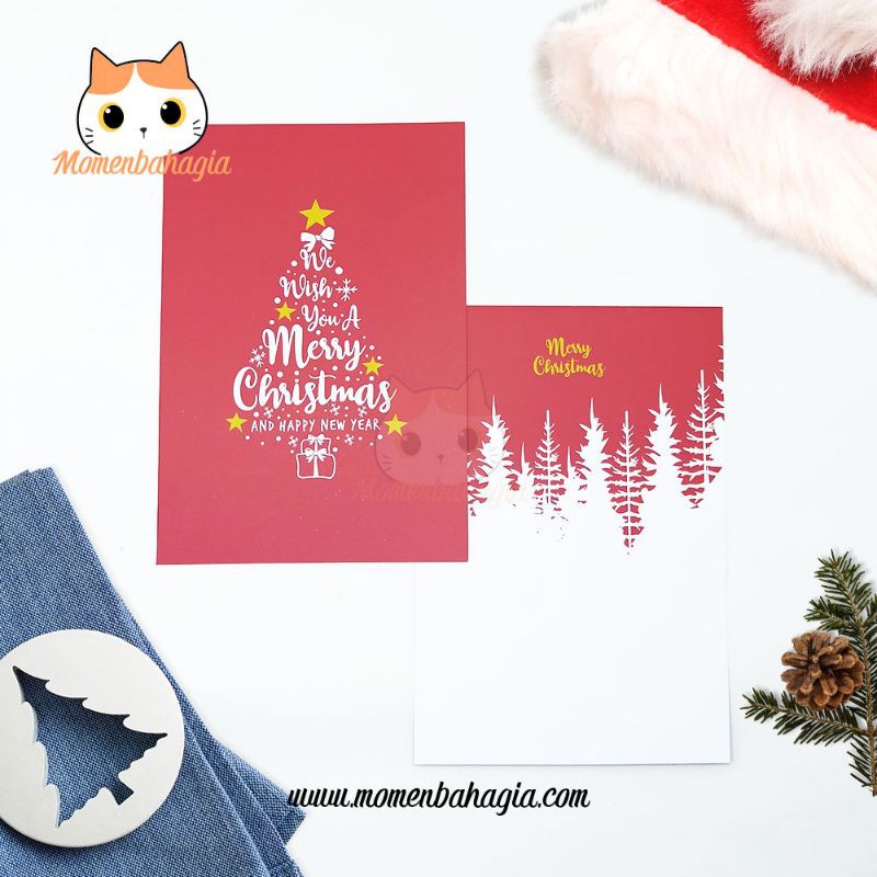 

Kartu Natal Kartu Ucapan Natal Murah 001 + Amplop Vintage