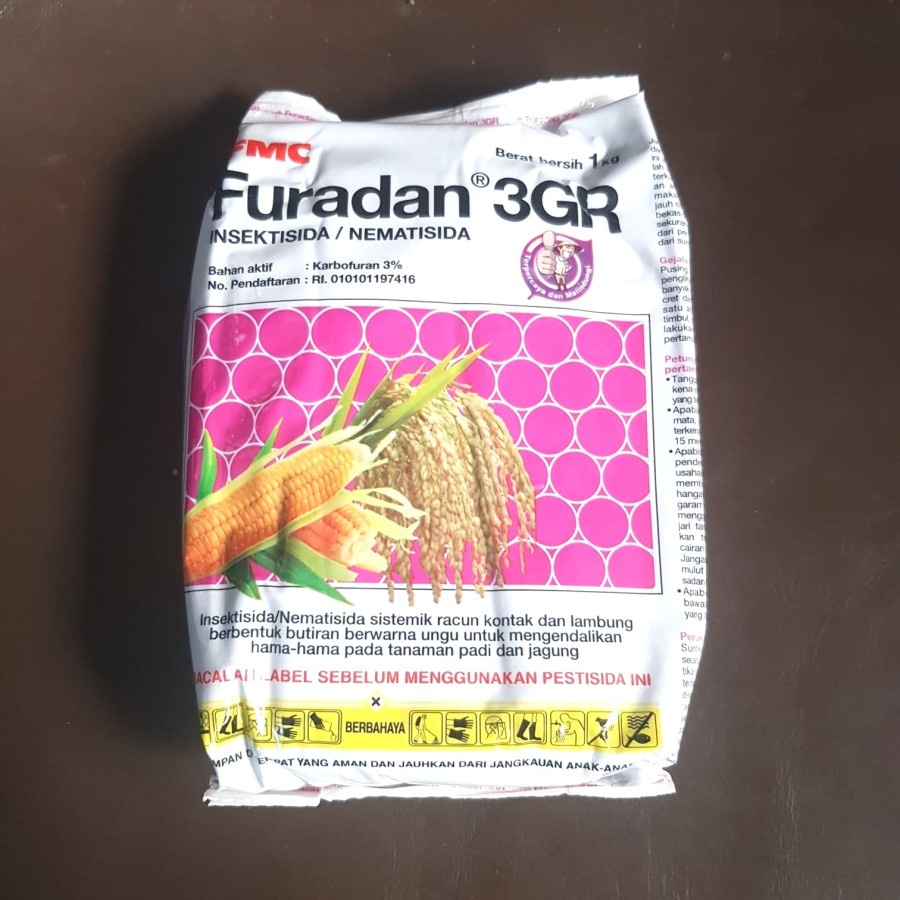FURADAN PEMBASMI RACUN KUTU TABUR 1KG, ASLI - GROSIR