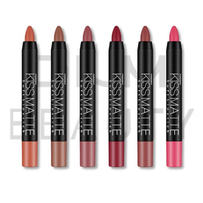 Lipstik DNM KISS MATTE Crayon Kosmetik Bibir