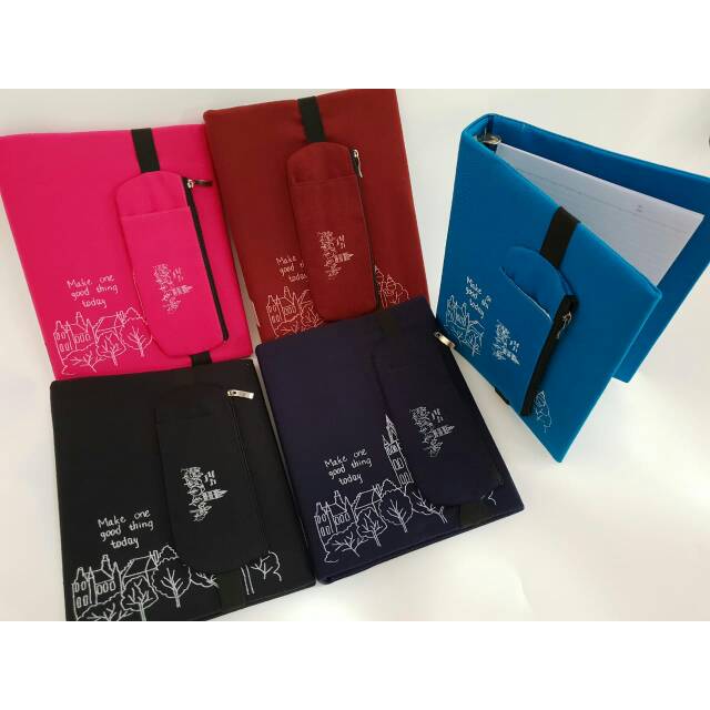 

Binder A5/binder sablon/binder a5 lucu/Binder kain dengan pembatas berbentuk tempat pensil