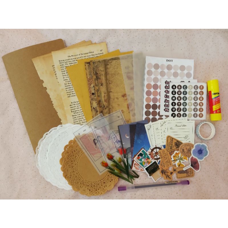 

60++ item JOURNALING KIT / BUJO KIT / SCRAPBOOK / PAKET LENGKAP