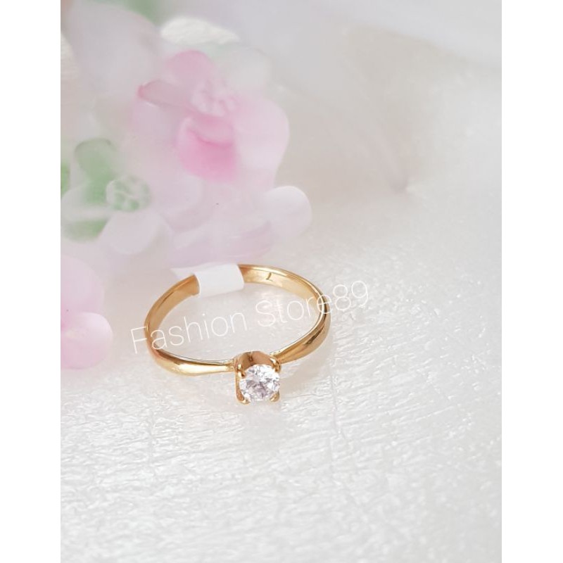 ready import Cincin bestseller titanium silver ring kecil simple emas nikah tunangan halal antikarat