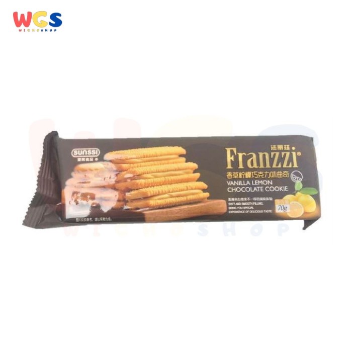 Biskuit Franzzi Vanilla Lemon Chocolate Cookie Soft &amp; Smooth 70g