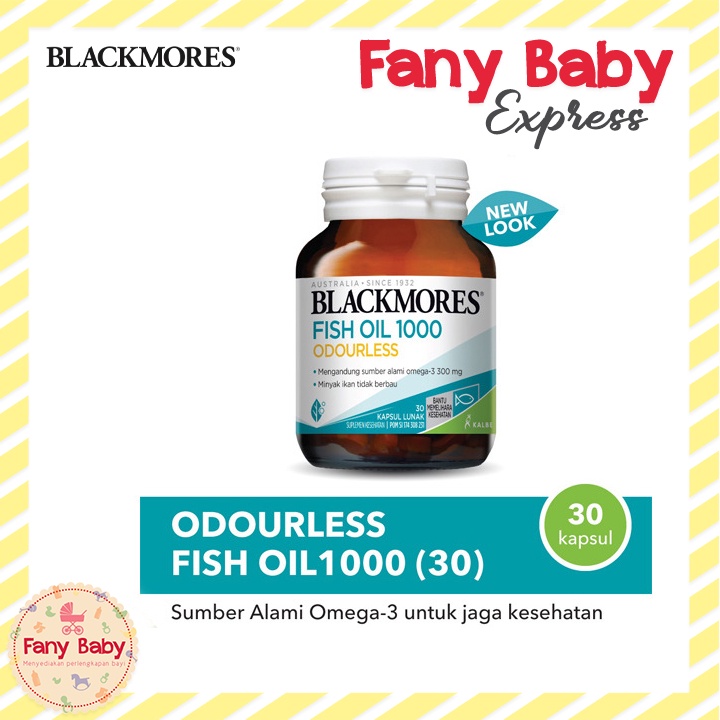 BLACKMORES ODOURLESS FISH OIL / 30 - 90 - 200 KAPSUL