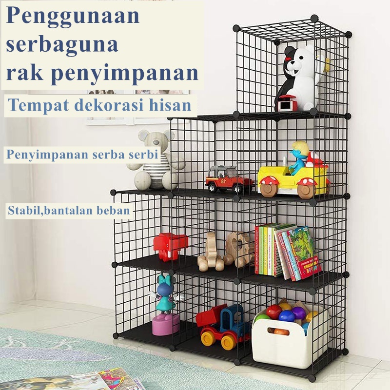 Kandang Hewan Peliharaan / Pagar Besi DIY / Rak Susun / Kotak Penyimpanan