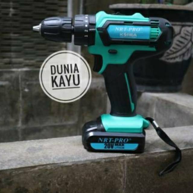 Cordless NRT PRO DC340 SET 20V Mesin Bor Portable Impact