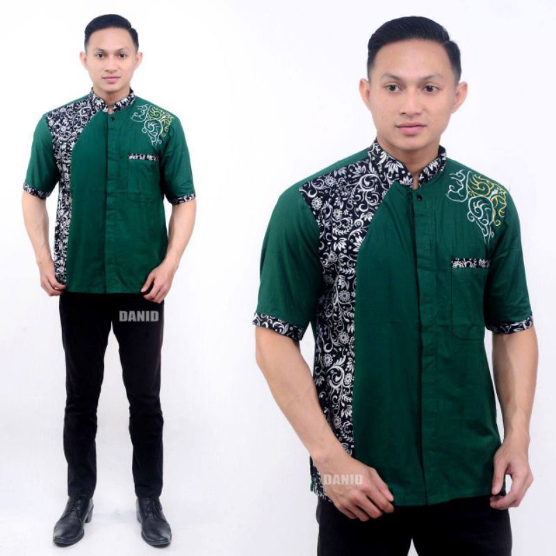 KEMEJA BATIK LENGAN PENDEK TERBARU DI SHOPEE FASHION PRIA HEM BATIK EXLUSIVE