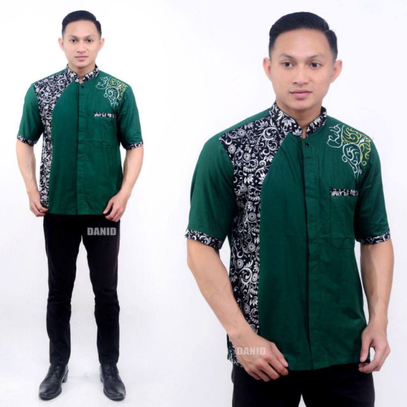 KEMEJA BATIK LENGAN PENDEK TERBARU DI SHOPEE FASHION PRIA HEM BATIK EXLUSIVE