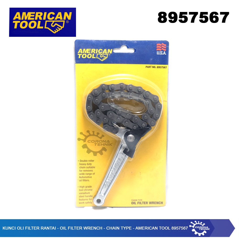 American Tool 8957567 - Kunci Oli Filter Rantai - Chain Type