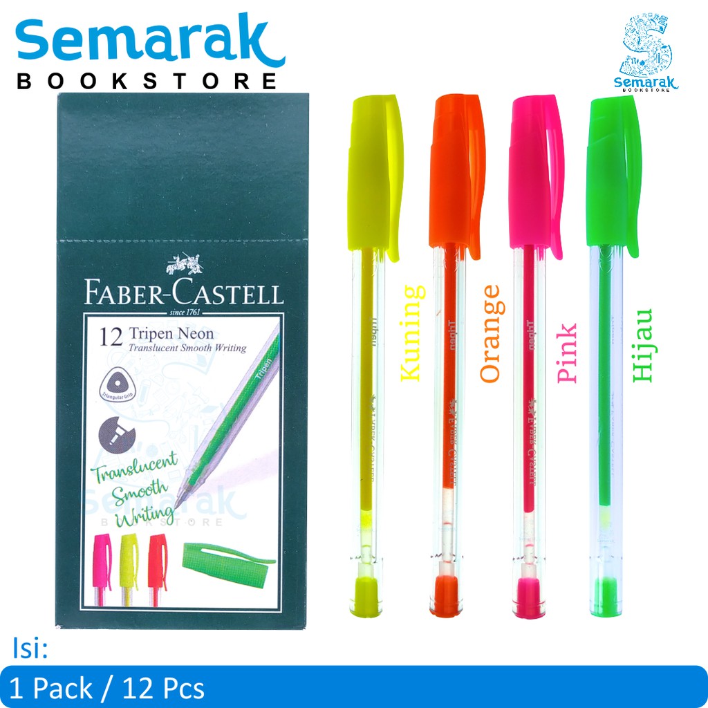 

Transcluent Smooth Writing Faber Castell Tripen Neon [1 Pack / 12 Pcs]