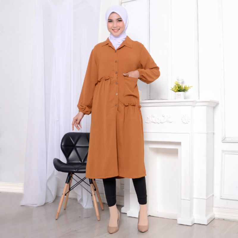 MIDI DRESS CRINCLE 3284