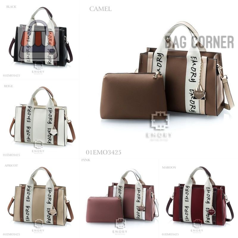 BagCorner - TAS WANITA | TAS SELEMPANG WANITA IMPORT BRANDED BATAM EMORY Kiranna Series 01EMO3425