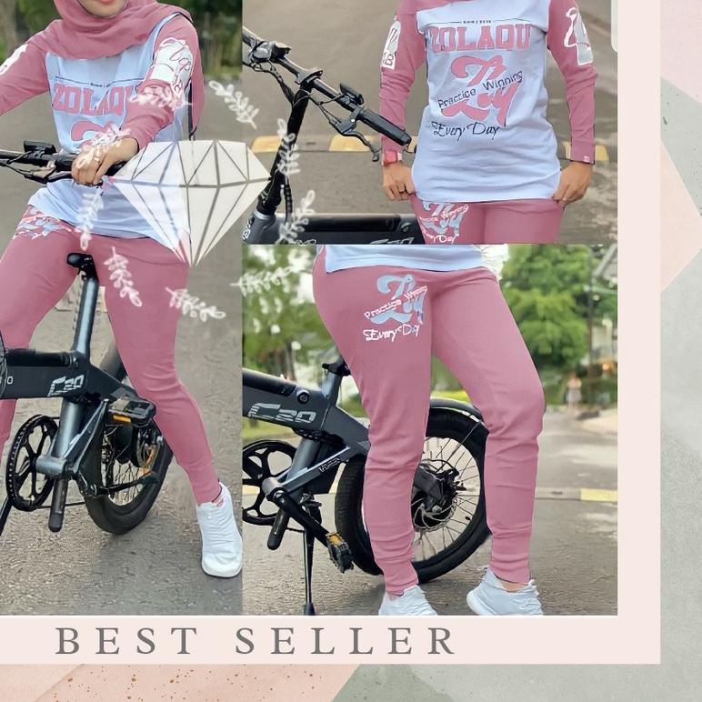 ☄ BAJU OLAHRAGA WANITA / SETELAN GOWES WANITA / SETELAN SENAM ZOLAQU BAHAN BABYTTERY PREMIUM ☉