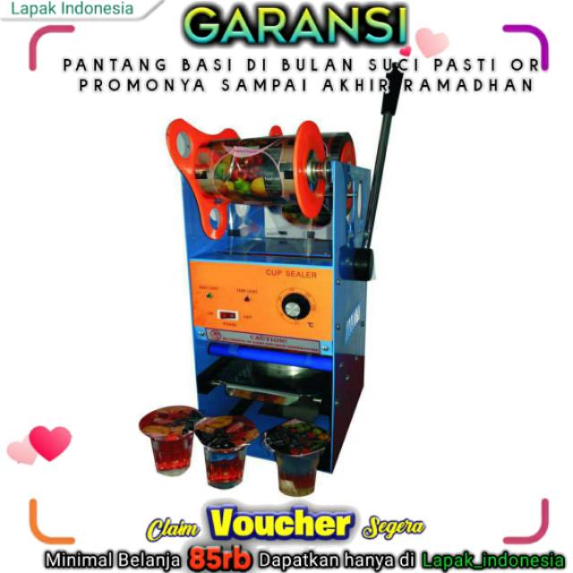 Mesin Cup Sealer Alat Press Gelas Manual Tutup Plastik Pop Es Minuman