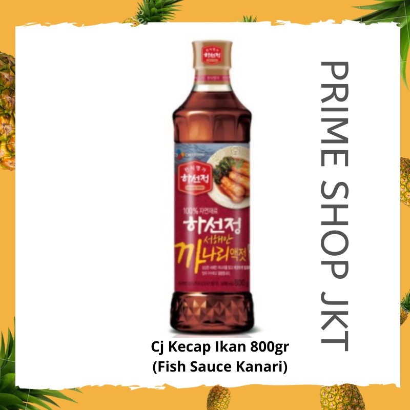 Cj Hasunjung Kecap Ikan Fish Sauce Kanari Korea 800gr Canary Fish Sauce Korea