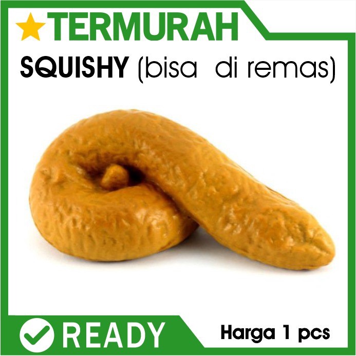 Mainan Gag Prank Squishy Eek Palsu Poop Poo Pup Toy Tahi Tai Kotoran usil jahil shit tokai manusia