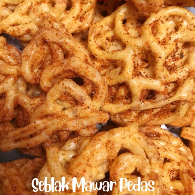 

kerupuk Seblak mawar pedas