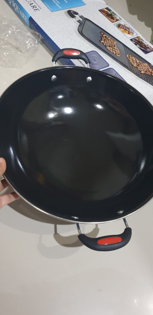 Wajan Enamel Anti Gores  34 Cm (gsf) Anti Lengket Wajan Kuping Murah