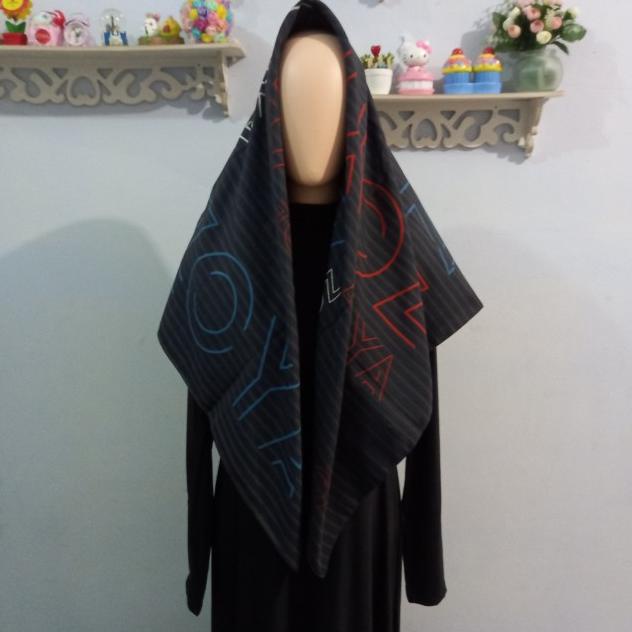 Kerudung Jilbab Hijab Kerudungan Segi Empat Motif Zoya Amaica Scarf