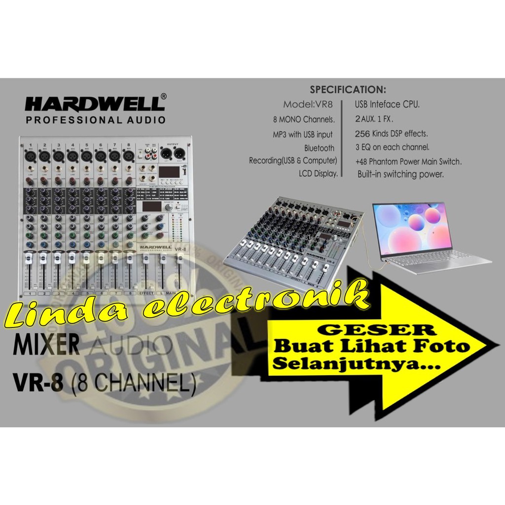 mixer hardwell VR8 8channel hardwell vr 8 ORYGINAL