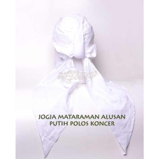 [TERLARIS] BLANGKON SUNAN KALIJAGA PUTIH POLOS KONCER BEST SELLER